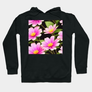 Just a Vibrant Flower Pattern 8 - Bright and Cheerful Design for Home Decor Hoodie